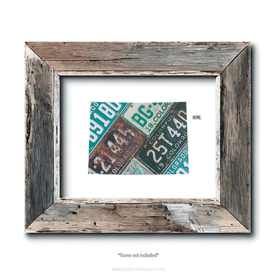 Colorado Vintage License Plate Print