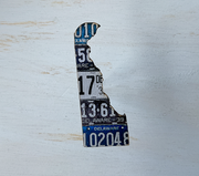 Delaware Vintage License Plate Ornament Magnet