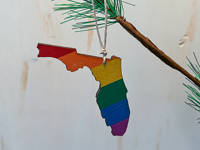 Florida Pride Ornament Magnet