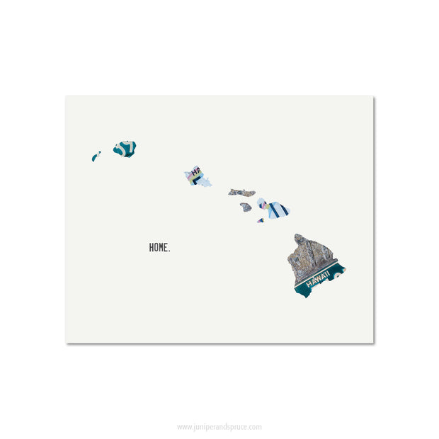 Hawaii Vintage License Plate Print