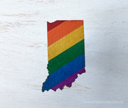 Indiana Pride Ornament Magnet