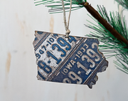 Iowa Vintage License Plate Ornament Magnet