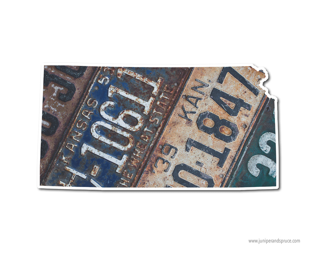 Vintage License Plate Stickers – Juniper & Spruce