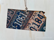 Kansas Vintage License Plate Ornament Magnet