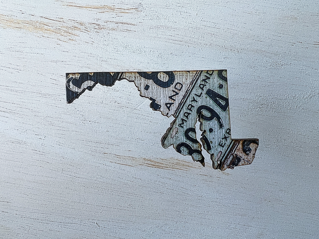 Maryland Vintage License Plate Ornament Magnet