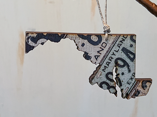 Maryland Vintage License Plate Ornament Magnet