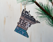 Minnesota Vintage License Plate Ornament Magnet