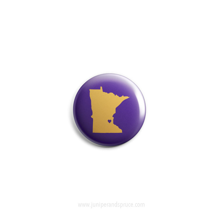 Mini Magnet - Minnesota Love in Purple and Gold