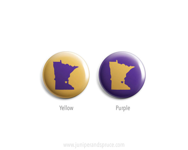 Mini Magnet - Minnesota Love in Purple and Gold