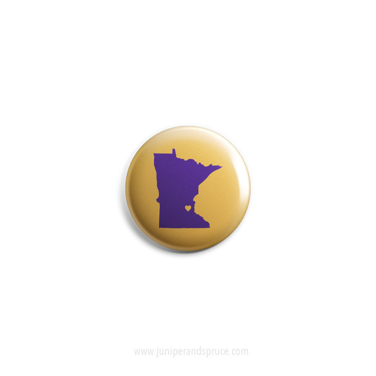 Mini Magnet - Minnesota Love in Purple and Gold