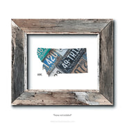 Montana Vintage License Plate Print