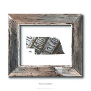 Nebraska Vintage License Plate Print