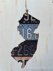 New Jersey Vintage License Plate Ornament Magnet