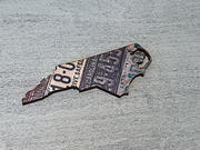 North Carolina Vintage License Plate Ornament Magnet