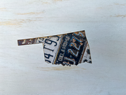 Oklahoma Vintage License Plate Ornament Magnet