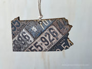 Pennsylvania Vintage License Plate Ornament Magnet