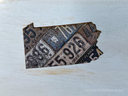 Pennsylvania Vintage License Plate Ornament Magnet