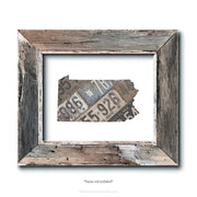 Pennsylvania Vintage License Plate Print