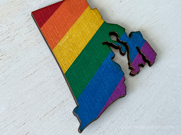 Rhode Island Pride Ornament Magnet
