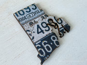 Rhode Island Vintage License Plate Ornament Magnet