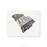 South Carolina Vintage License Plate Print