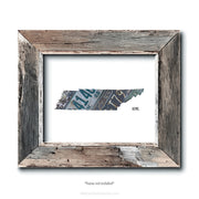 Tennessee Vintage License Plate Print