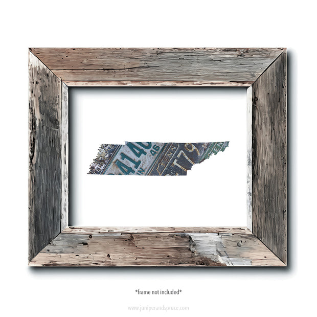 Tennessee Vintage License Plate Print