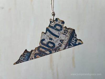 Virginia Vintage License Plate Ornament Magnet