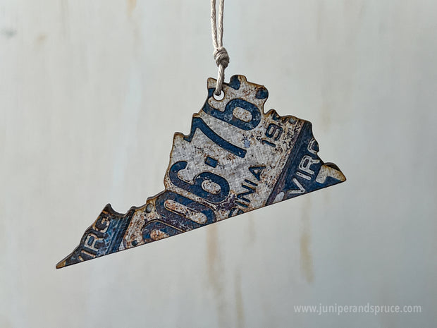 Virginia Vintage License Plate Ornament Magnet