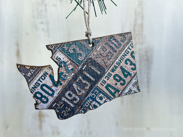 Washington Vintage License Plate Ornament Magnet