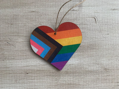 Inclusive Pride Ornament - Heart