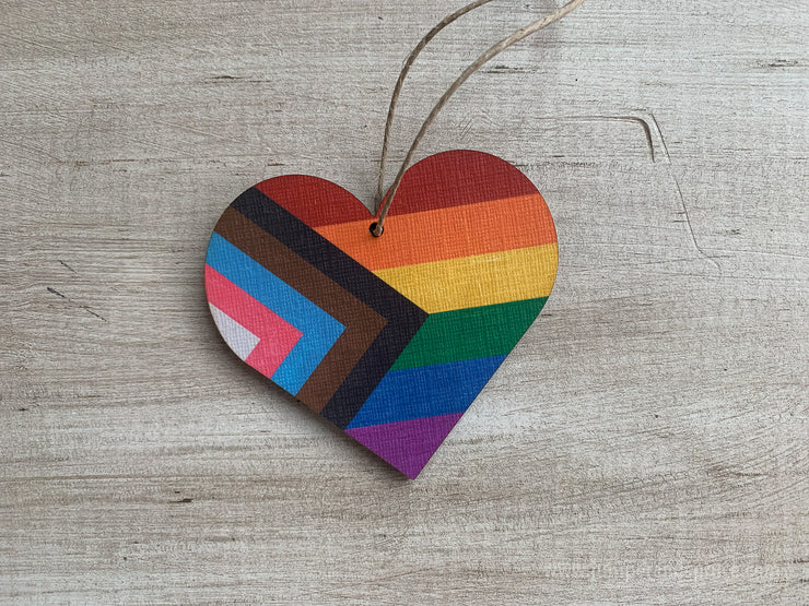 Inclusive Pride Ornament - Heart
