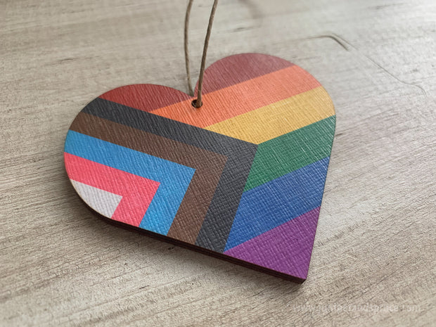 Inclusive Pride Ornament - Heart
