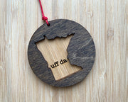 Minnesota Wooden Ornament (Multiple Styles)