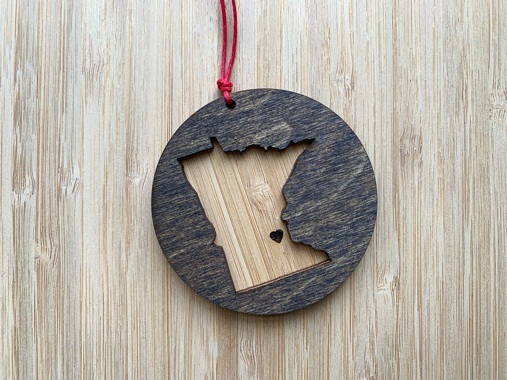 Minnesota Wooden Ornament (Multiple Styles)