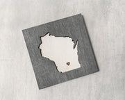 Wisconsin Love Art Magnet
