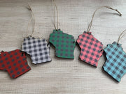 Wisconsin Buffalo Plaid Ornament