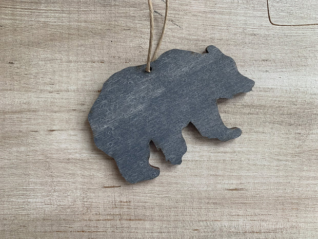 Bear Buffalo Plaid Ornament