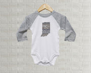 Indiana Baby Onesie | Romper | Vintage License Plate Art