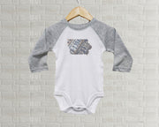 Iowa Baby Onesie | Romper | Vintage License Plate Art