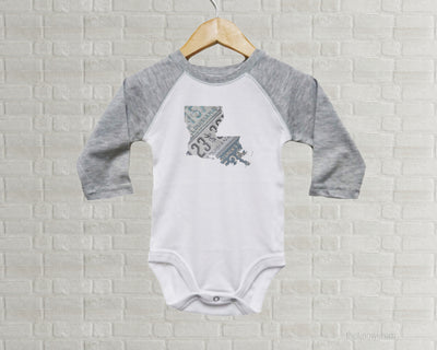 Louisiana Baby Onesie | Romper | Vintage License Plate Art