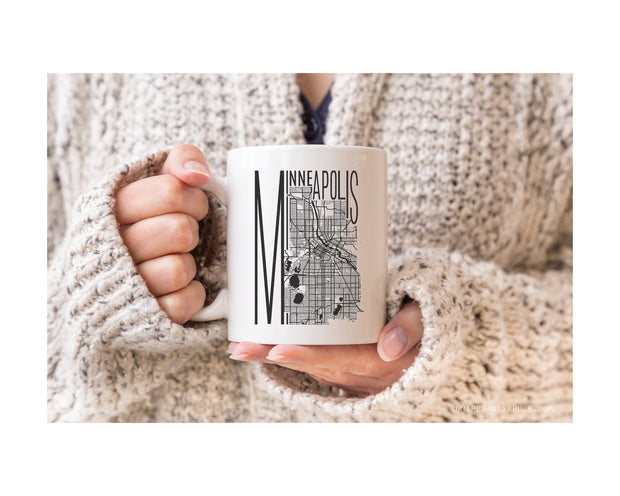 Coffee Mug - Map of Minneapolis
