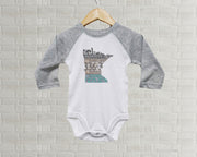 Minnesota Baby Onesie | Romper | Vintage License Plate Art
