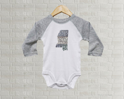 Mississippi Baby Onesie | Romper | Vintage License Plate Art
