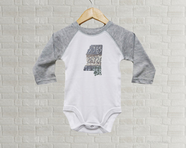 Mississippi Baby Onesie | Romper | Vintage License Plate Art