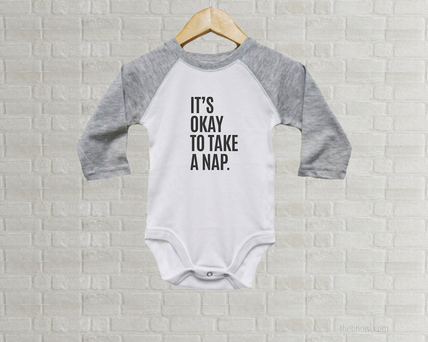 Baby Romper - It's Okay To Take A Nap