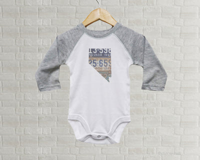 Nevada Baby Onesie | Romper | Vintage License Plate Art