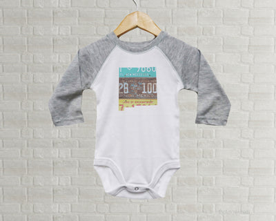 New Mexico Baby Onesie | Romper | Vintage License Plate Art