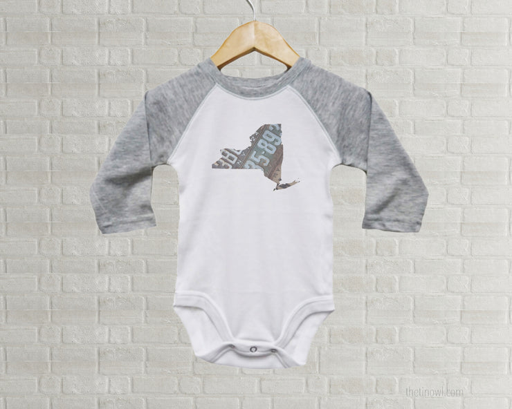 New York Baby Onesie | Romper | Vintage License Plate Art