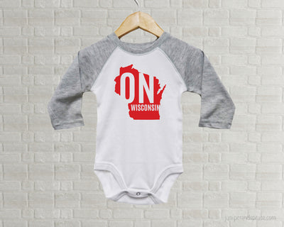 Wisconsin Badgers Baby One Piece - On Wisconsin